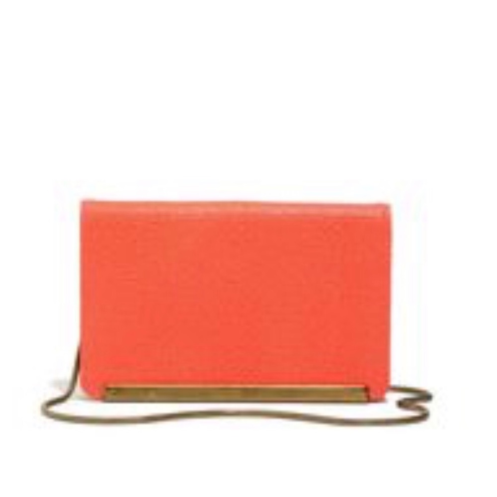 Rare madewell Friday clutch in a poppy color